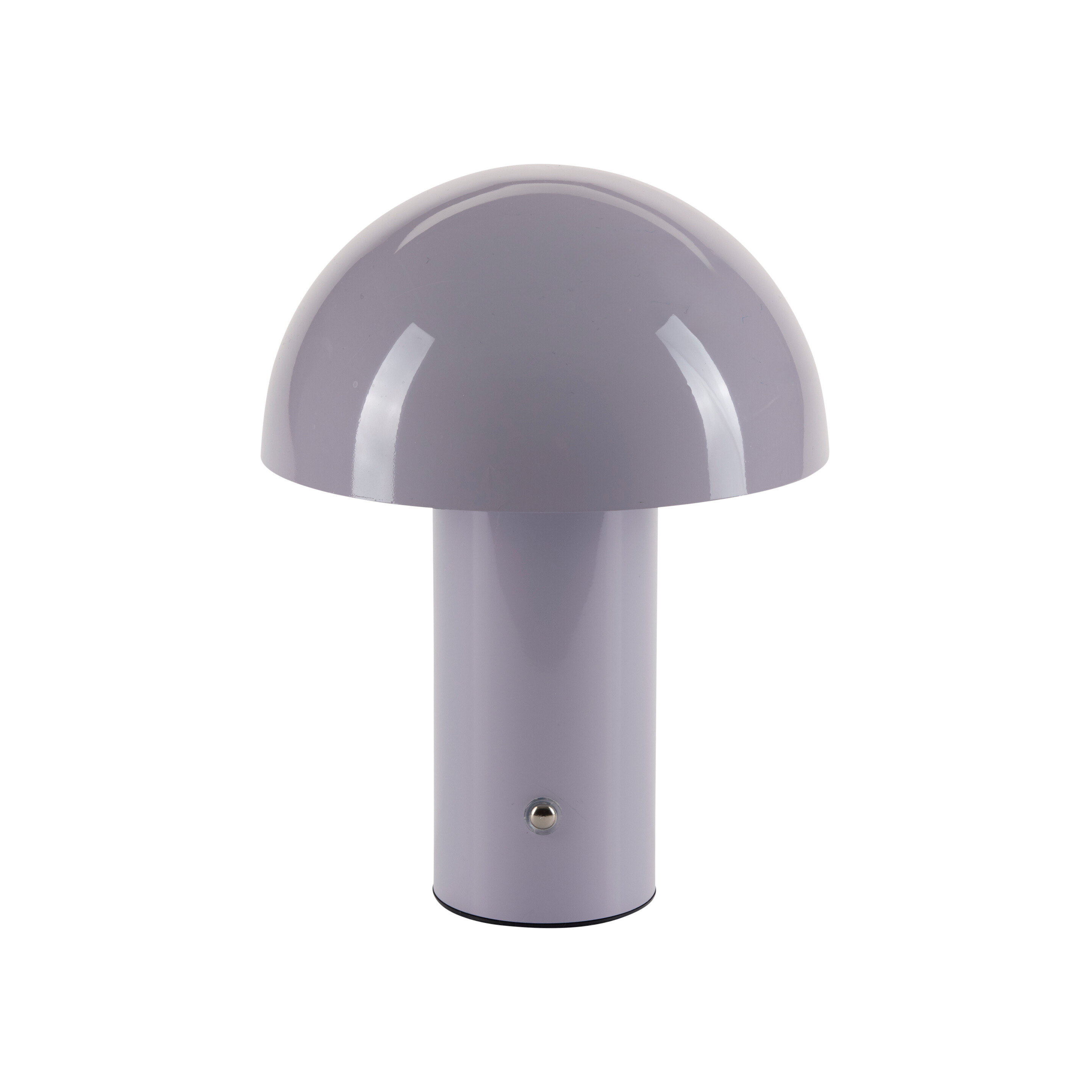 Glossy Mushroom LED bordlampe, lilla - H21,5 cm.